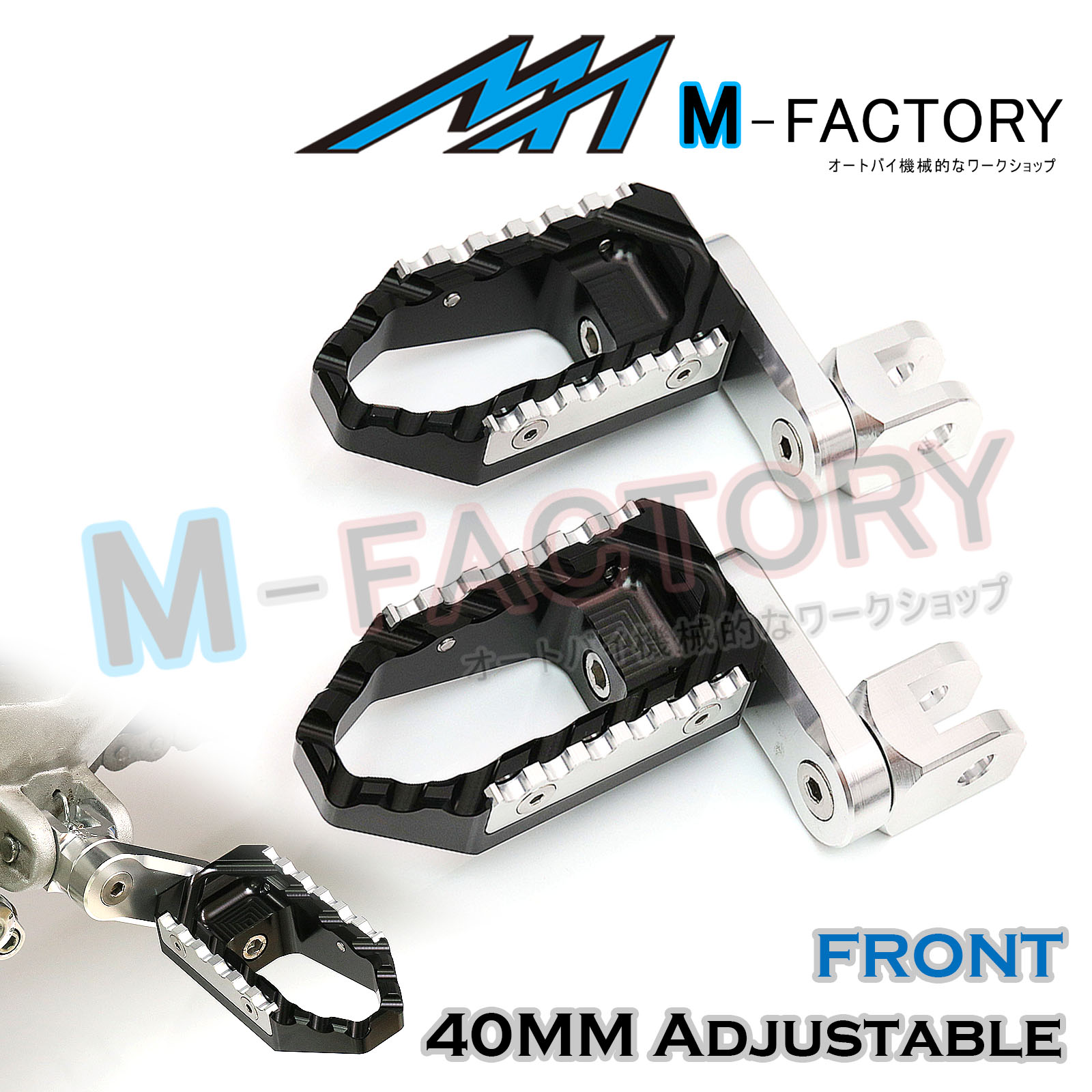 Fit Honda Z125M Monkey 40mm Adjustable Front Rider Cruise Foot Pegs