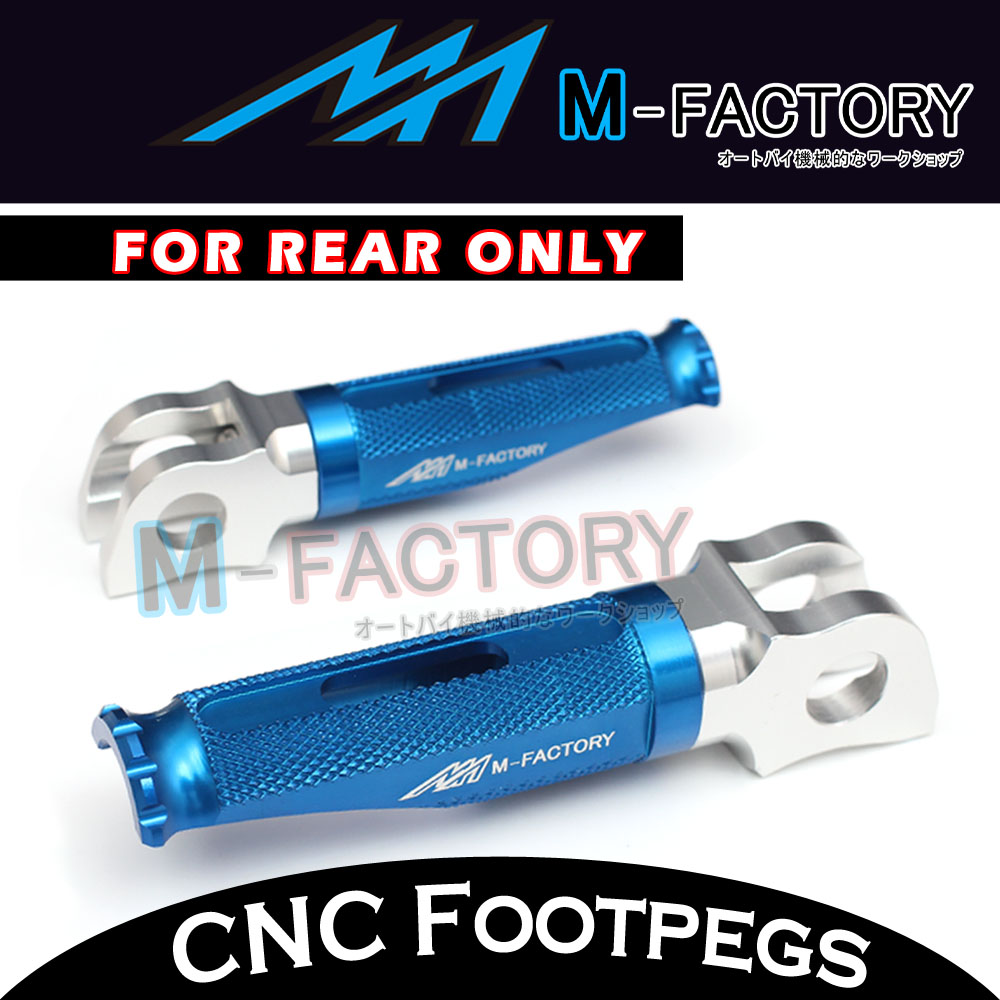 Shinobi Billet CNC Rear Passenger Foot Pegs Fit GPX6000R ZX