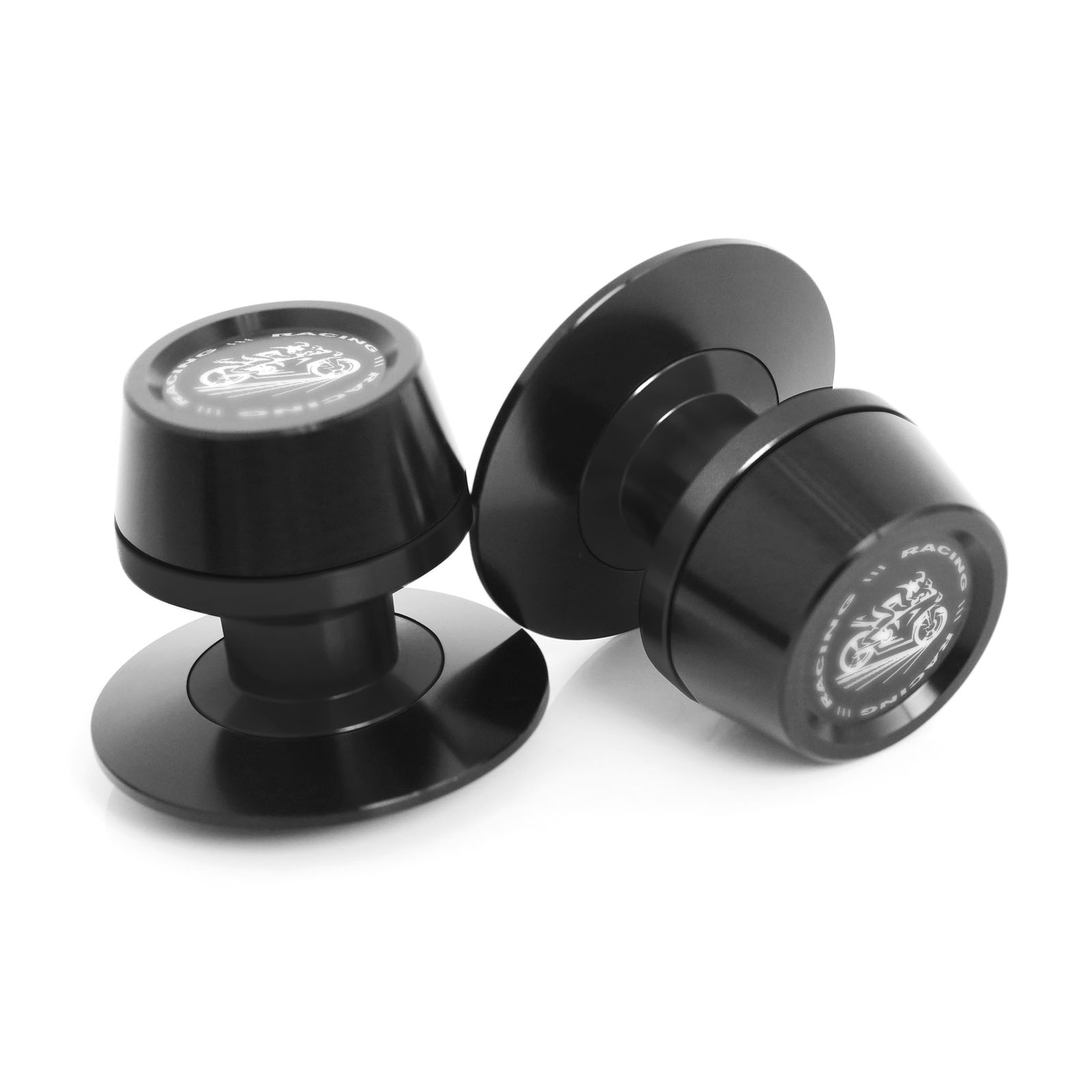 BLACK 8mm Rear Swingarm Spools Sliders For Suzuki GSXR 1000 00-18 17 16 15