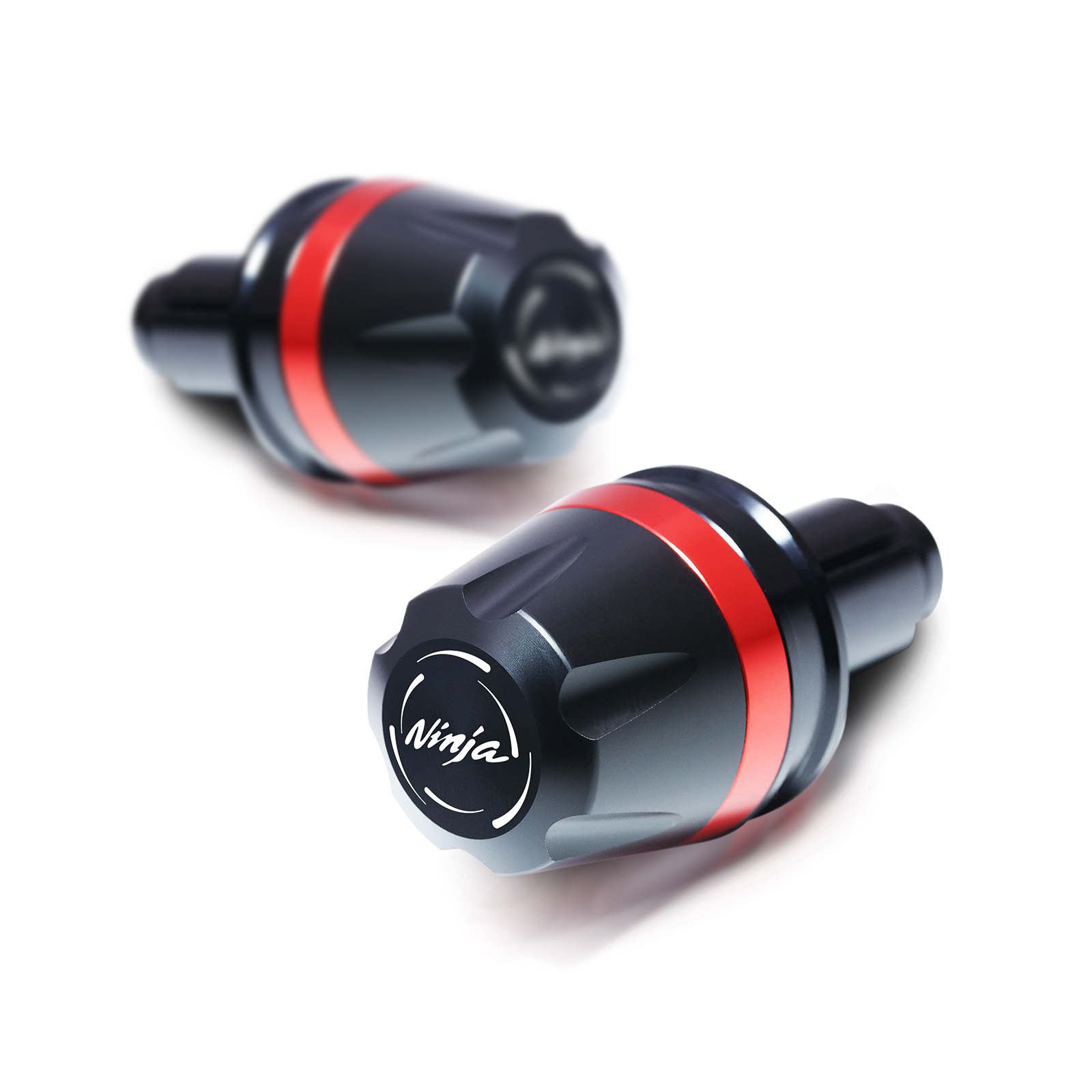 For Kawasaki ZX-6R Ninja 07-18 17 16 15 14 Red Handlebar Bar End