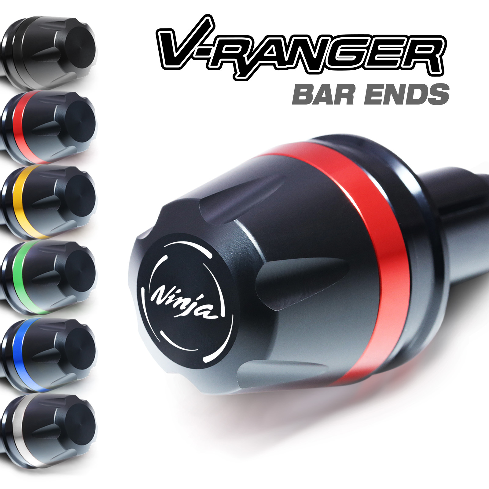 その他 Item 12 For Kawasaki ZX-10R Ninja 06-14 13 12 11 10 Red Handlebar Bar End