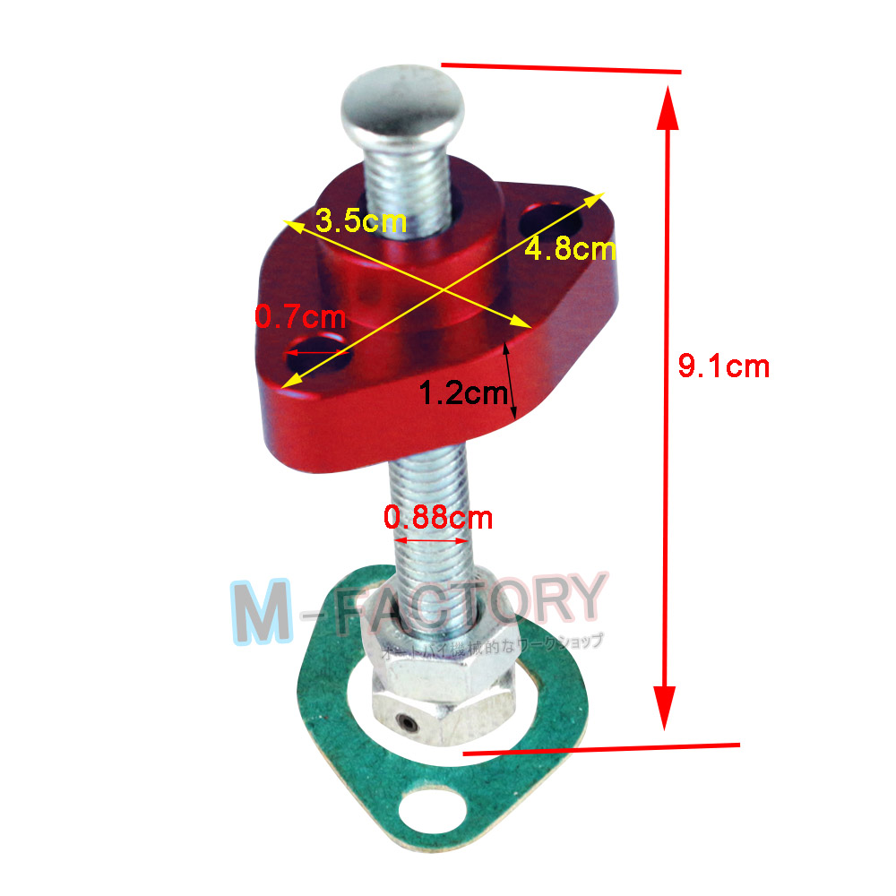 Fit ATV Honda ATC 250ES Big Red 85 86 87 Red Billet Manual Cam Chain  Tensioner