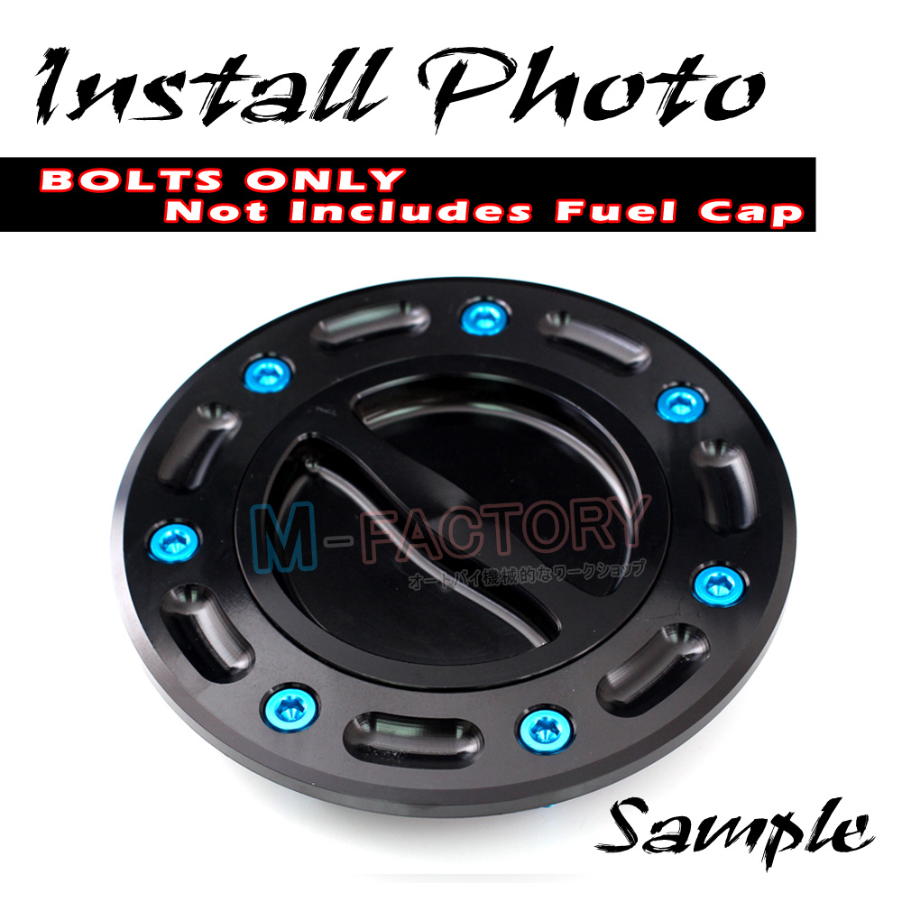 CNC Fuel Tank Gas Cap Bolt Screw Fits Kawasaki Z750 R Z1000 ZX6R