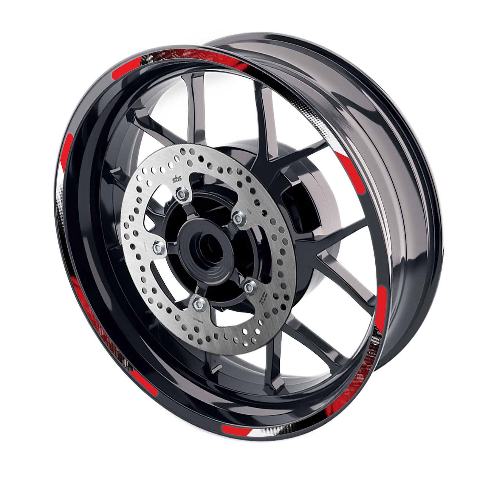 【専用(⁠•⁠ө⁠•⁠)⁠♡】 B01B For 2012-2021 Kawasaki ZX14R Ninja ZX1400 Red 17'' Rim Wheel