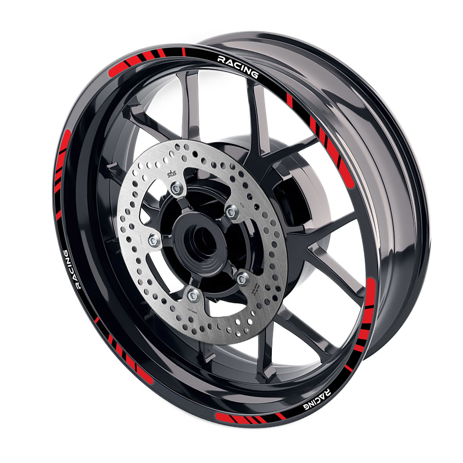 rin❤︎ P02B For 2012-2020 Kawasaki Ninja ZX-14R Red Wheel Sticker Kit 19