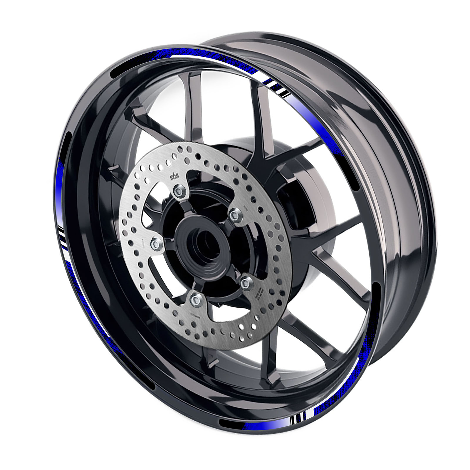 Blue P05B Wheel Decals Stickers For Kawasaki ZX6R Ninja ZX636 1995