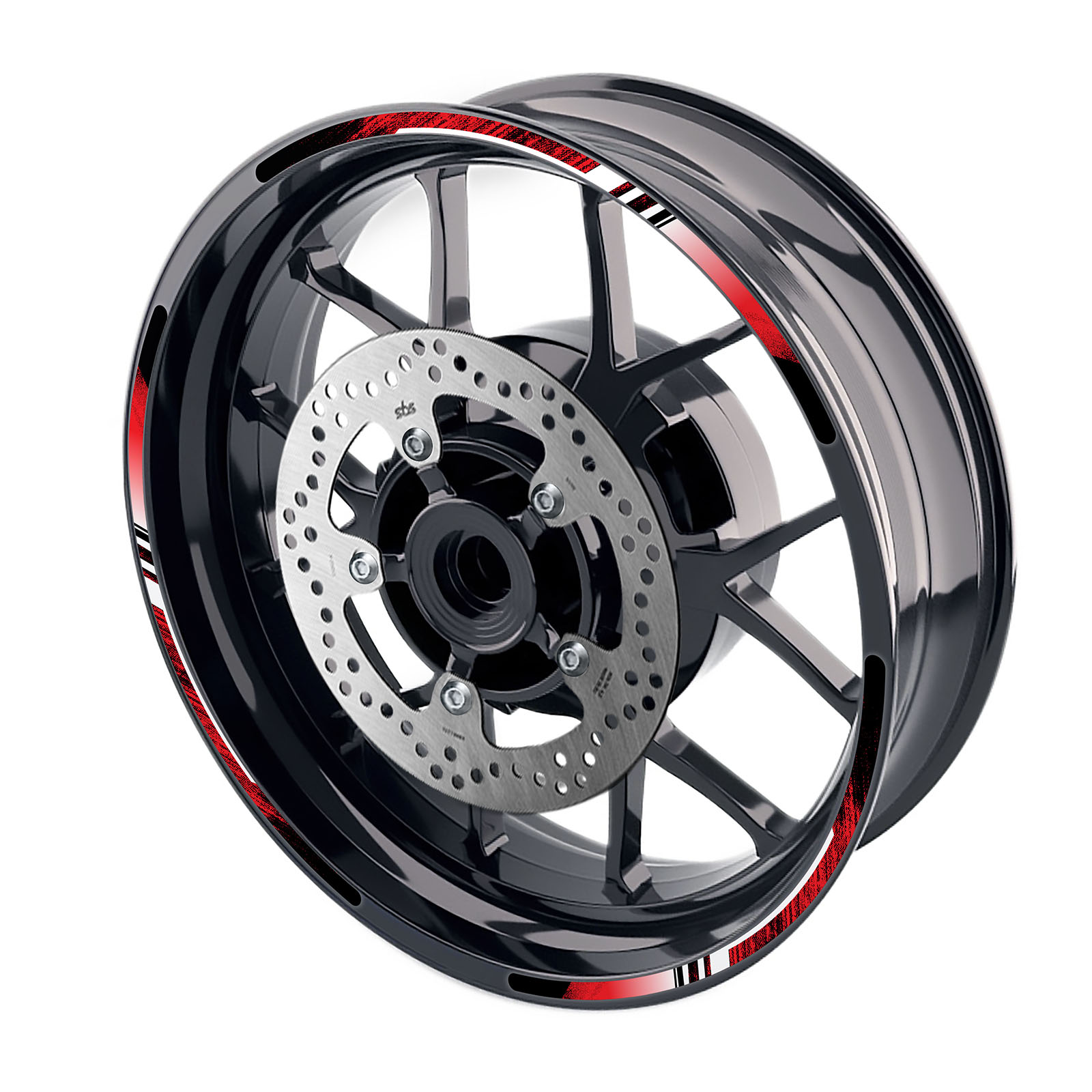 P05B For 2004-2020 Kawasaki Ninja ZX-10R Red Motorcycle Rim