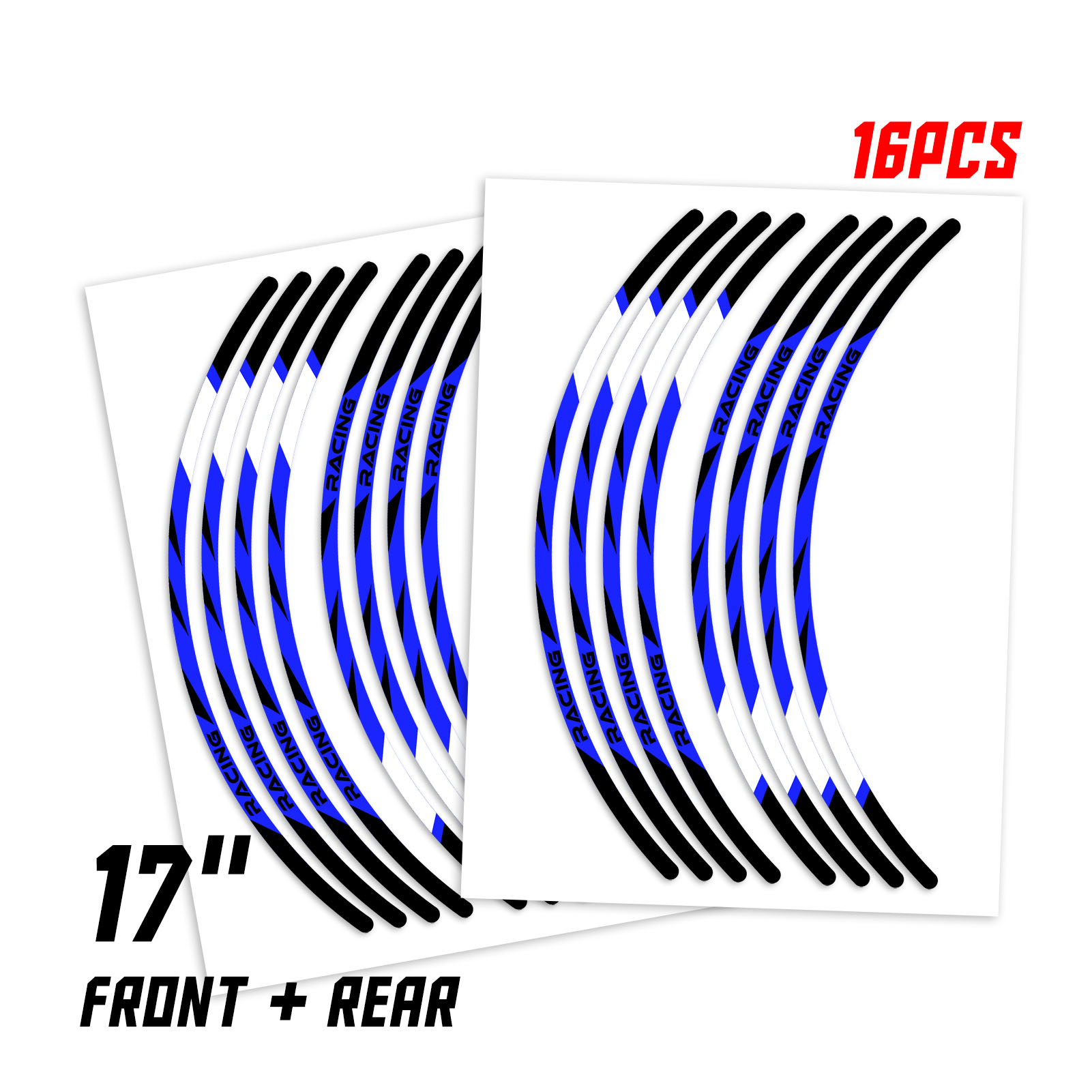 Blue R02B Rim Wheel Sticker For Kawasaki Ninja ZX-14R 2012-2020 19
